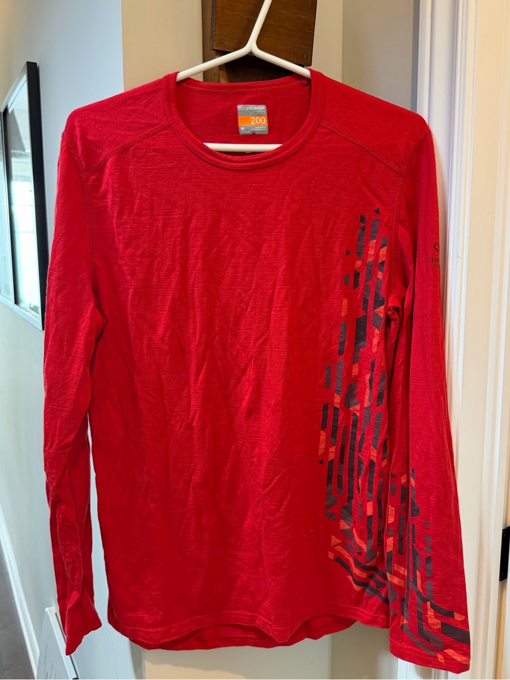 Men's Merino 200 Long Sleeve Crewe Thermal Top - Size Medium